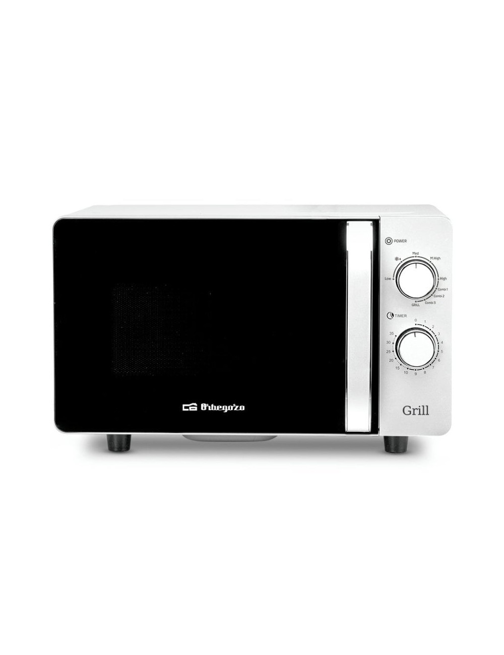 Microondas Orbegozo MIG 2070 CE/ 700W/ Capacidad 20L/ Función Grill/ Blanco