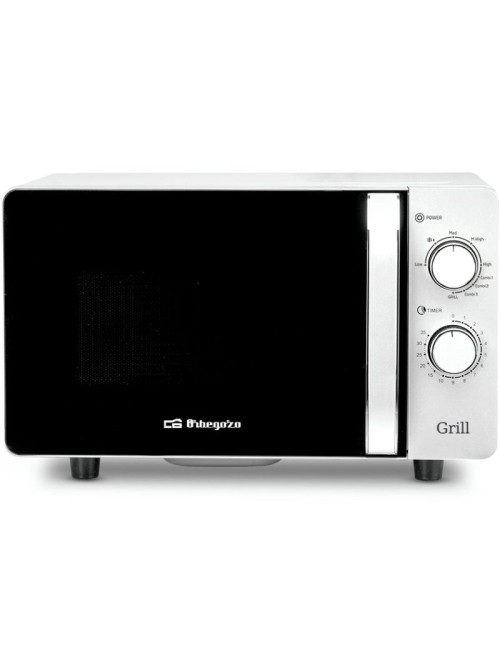 Microondas Orbegozo MIG 2070 CE/ 700W/ Capacidad 20L/ Función Grill/ Blanco