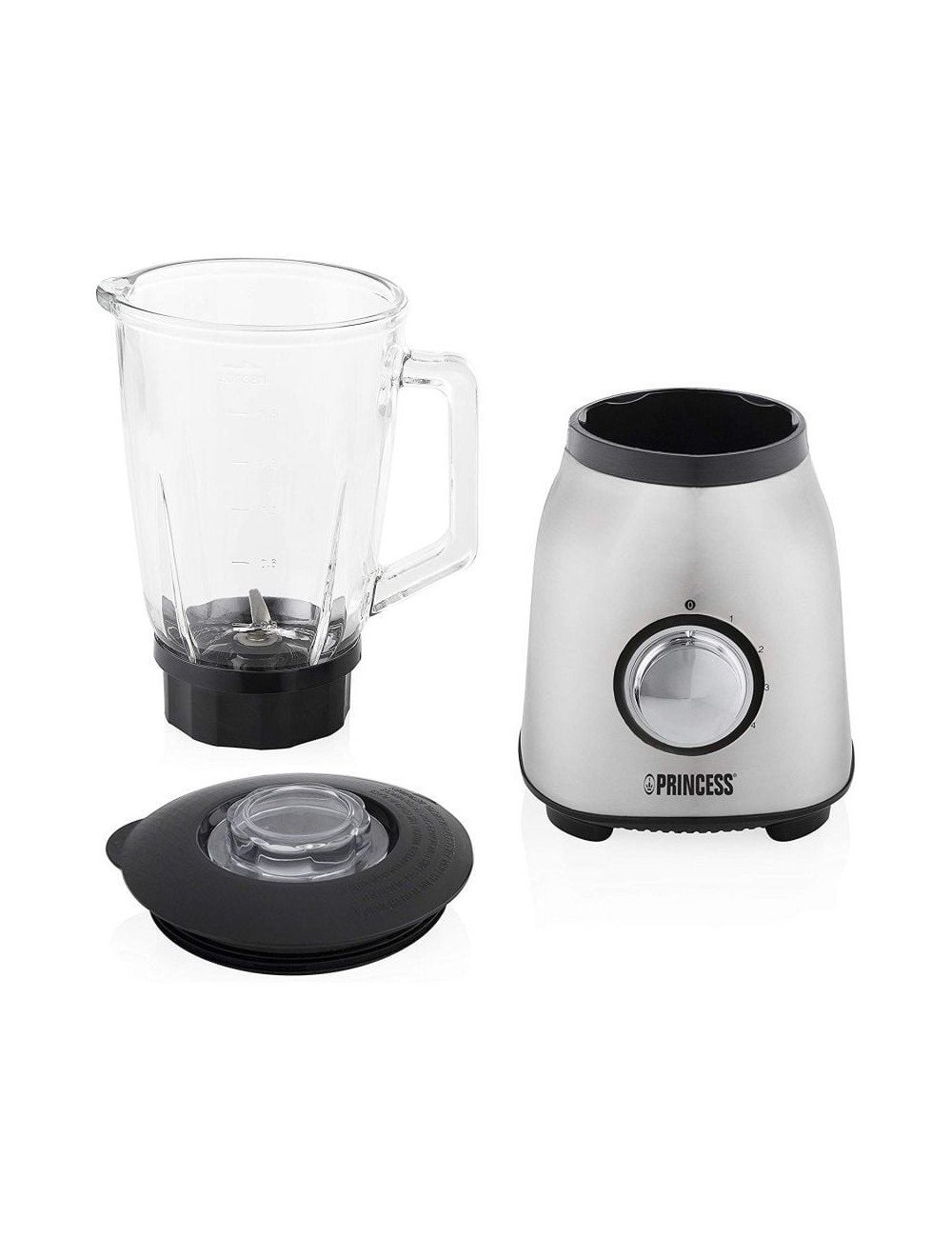 Batidora de vaso Princess 212091/ 1000W/ 4 Velocidades/ Capacidad 1.5L