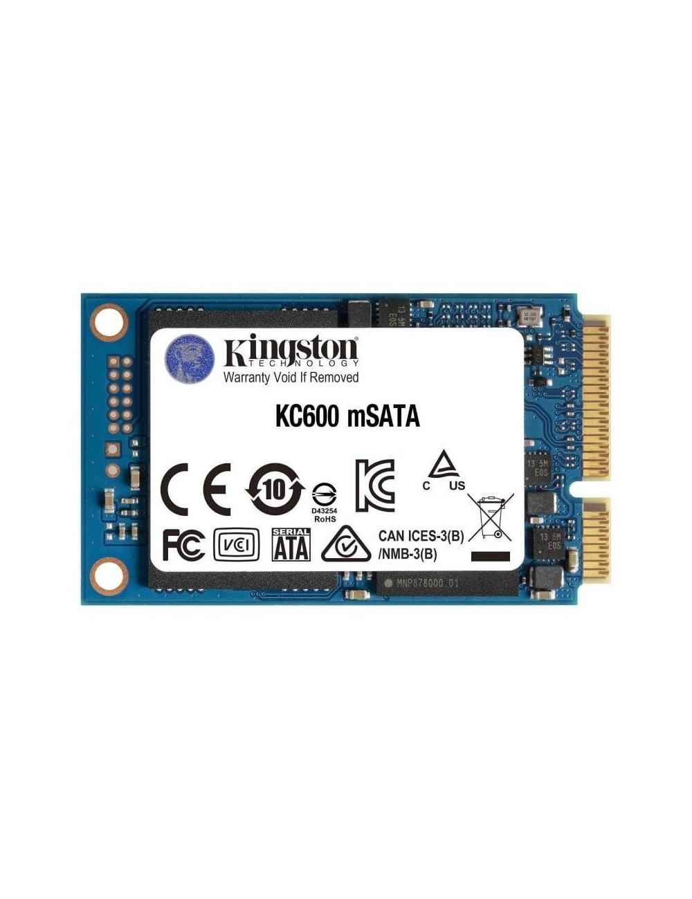 Disco SSD Kingston KC600 1TB/ mSATA/ Full Capacity