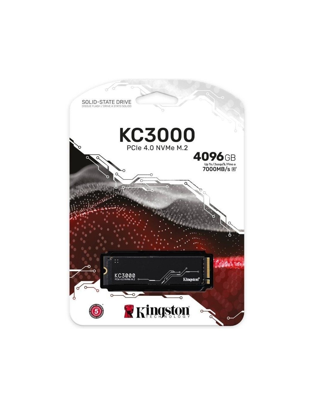 Disco SSD Kingston KC3000 4TB/ M.2 2280 PCIe Gen4/ con Difusor de Calor/ Full Capacity