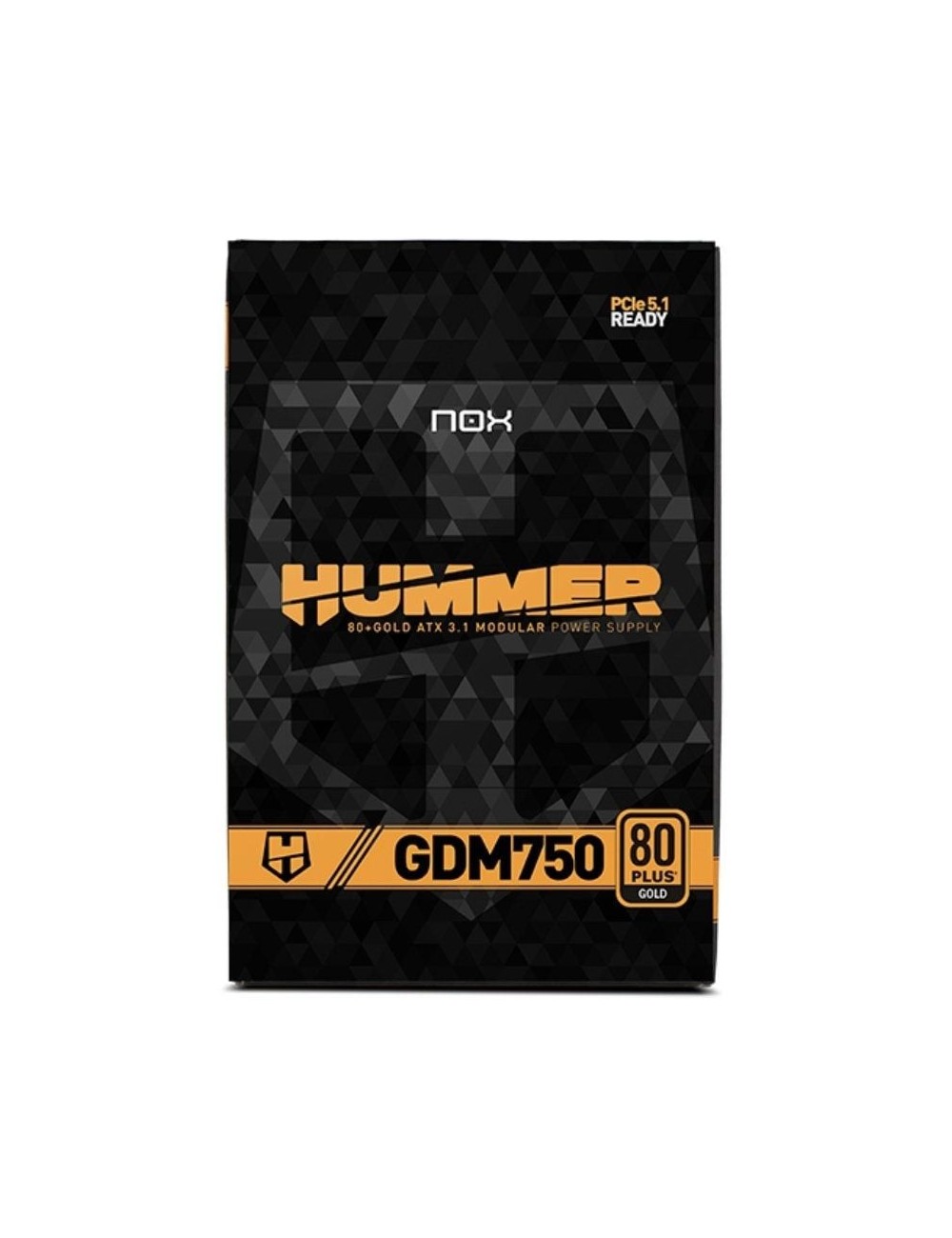 Fuente de Alimentación Nox Hummer GDM/ 750W/ Ventilador 12cm/ ATX 3.1/ PCIe 5.1/ 80 Plus Gold