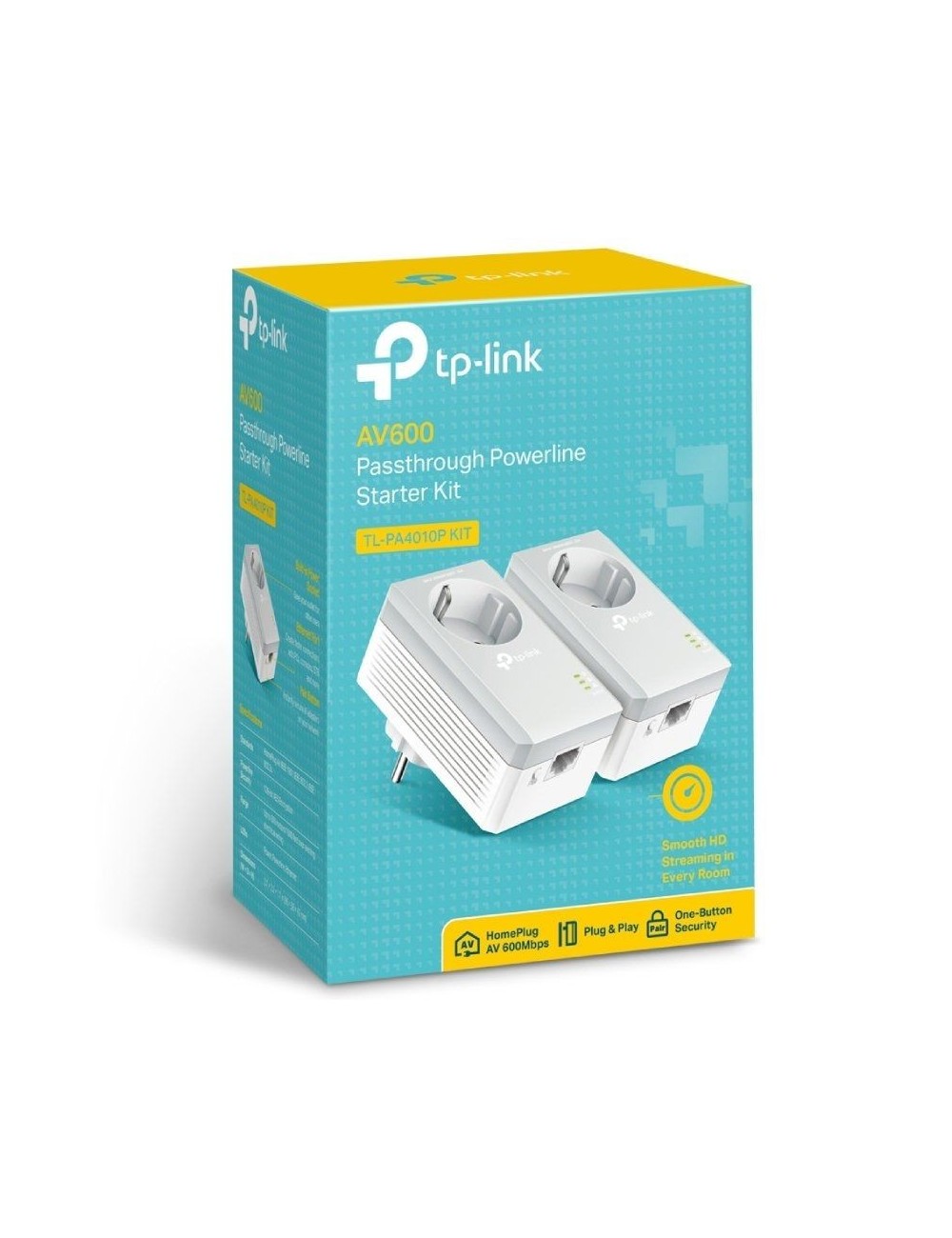 KIT POWERPLUG TP-LINK ADAPTER AV500 POWERLINE STARTER KIT(TL-PA4010PKIT)