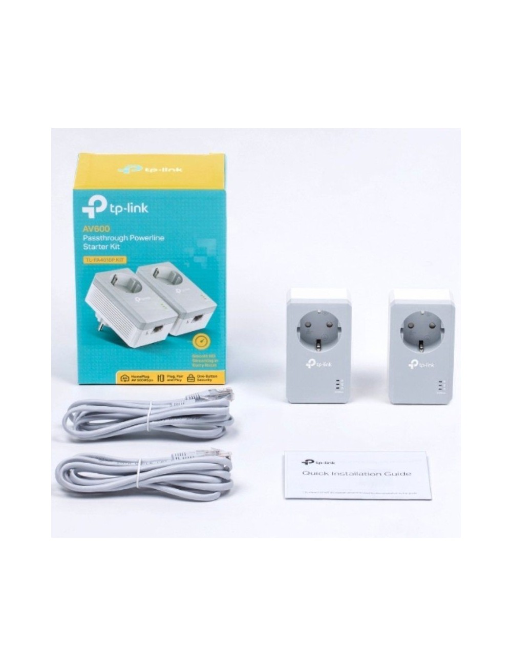 KIT POWERPLUG TP-LINK ADAPTER AV500 POWERLINE STARTER KIT(TL-PA4010PKIT)