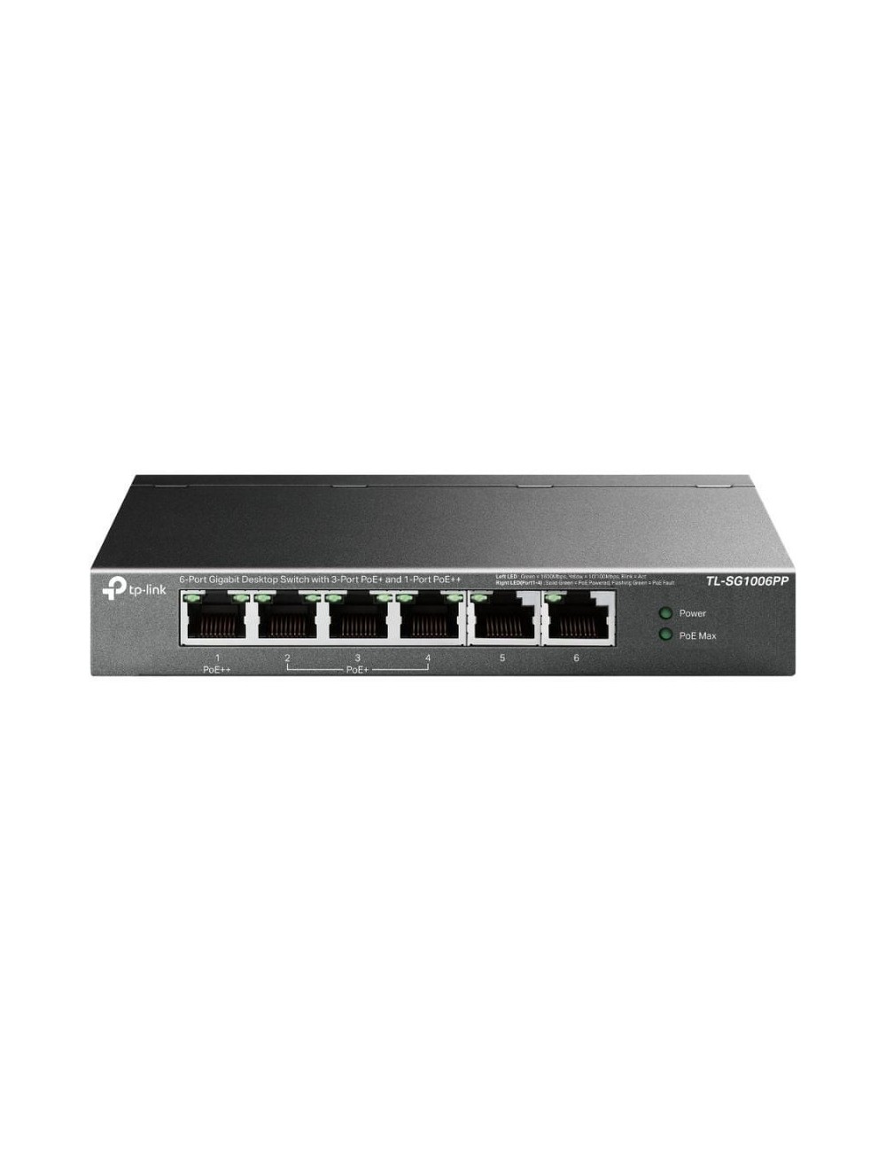 Switch TP-Link TL-SG1006PP 6 Puertos/ RJ-45 10/100/1000/ PoE++