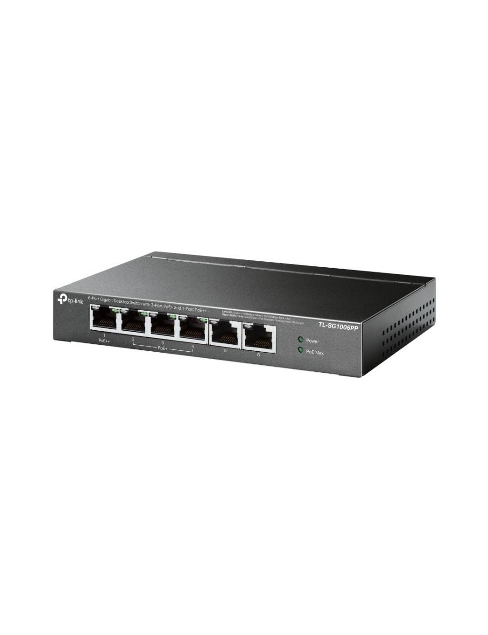 Switch TP-Link TL-SG1006PP 6 Puertos/ RJ-45 10/100/1000/ PoE++