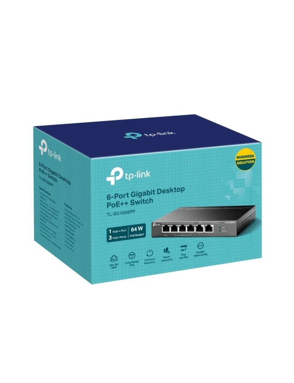 Switch TP-Link TL-SG1006PP 6 Puertos/ RJ-45 10/100/1000/ PoE++