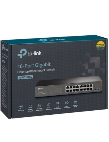 HUB SWITCH 16 PTO 10/100/1000 TP-LINK(SG1016DE)