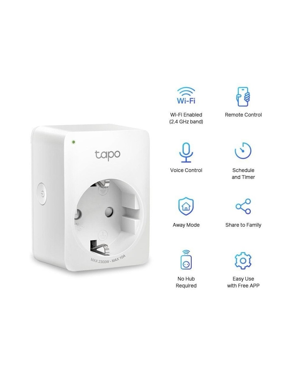 Enchufe WiFi Inteligente TP-Link Tapo P100