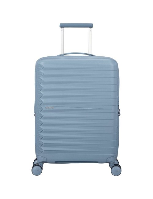Maleta de Cabina American Tourister FastForward Spinner Expansible 55cm/ 55x40x23cm/ 4 Ruedas/ Azul