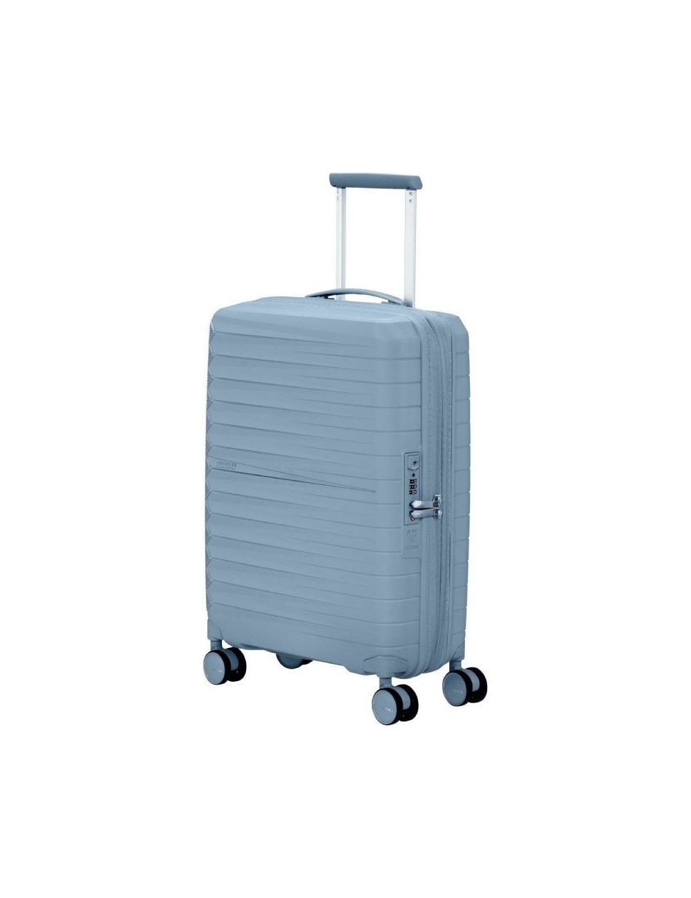 Maleta de Cabina American Tourister FastForward Spinner Expansible 55cm/ 55x40x23cm/ 4 Ruedas/ Azul