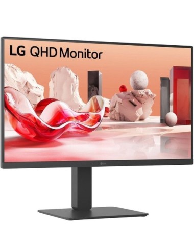 Monitor Profesional LG 27BA45QB-B 27'/ QHD/ Multimedia/ Regulable en altura/ Negro