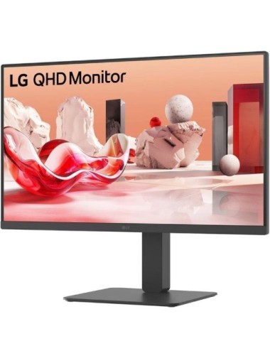 Monitor Profesional LG 27BA45QB-B 27'/ QHD/ Multimedia/ Regulable en altura/ Negro