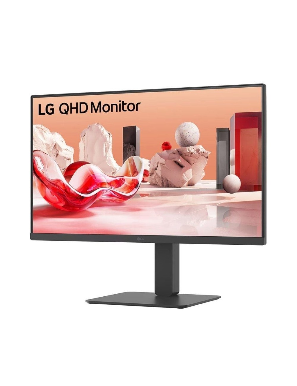 Monitor Profesional LG 27BA45QB-B 27'/ QHD/ Multimedia/ Regulable en altura/ Negro