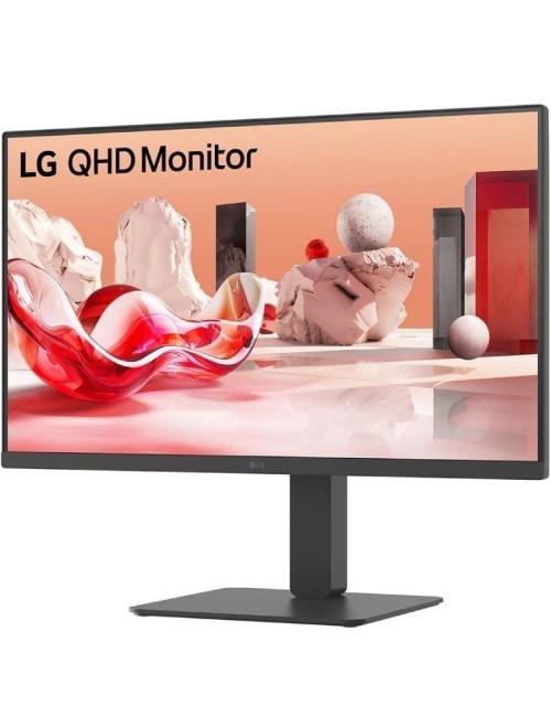 Monitor Profesional LG 27BA45QB-B 27'/ QHD/ Multimedia/ Regulable en altura/ Negro