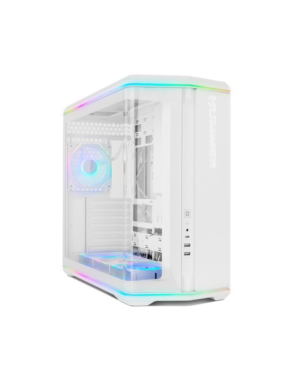 Caja Gaming Semitorre Nox Hummer Anvil/ Blanca