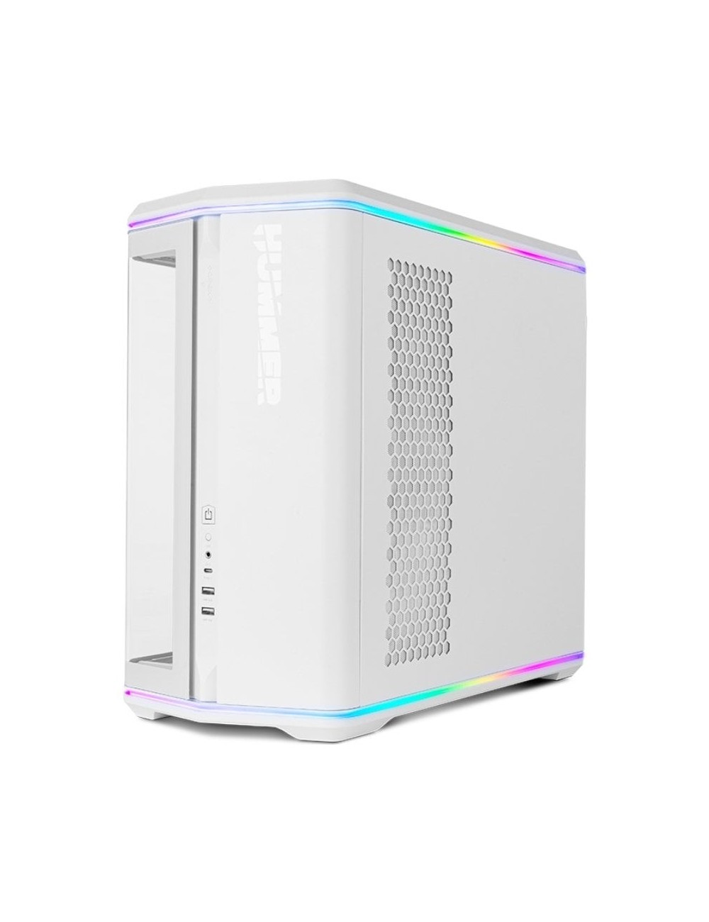 Caja Gaming Semitorre Nox Hummer Anvil/ Blanca