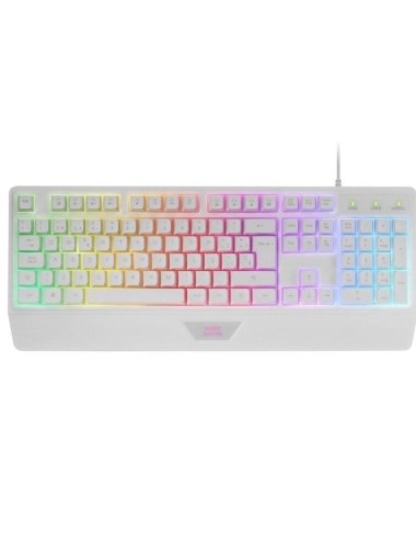 Pack Gaming Mars Gaming MCP124/ Teclado H-MECH  + Ratón Óptico + Alfombrilla/ Blanco