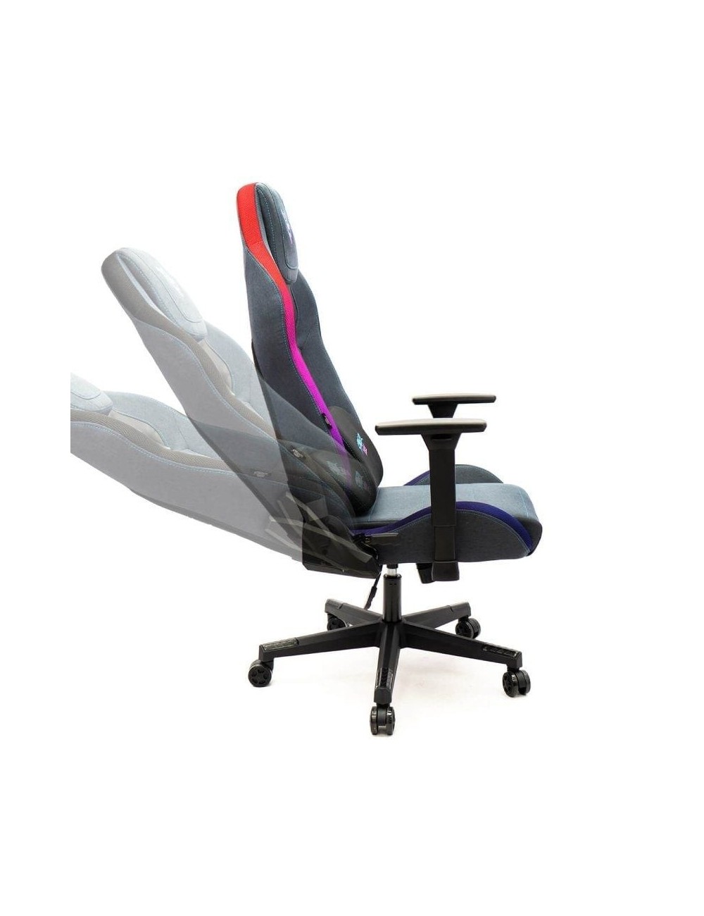 Silla Gaming Woxter Stinger Station Elite/ Luces LED/ Dorada y Plata