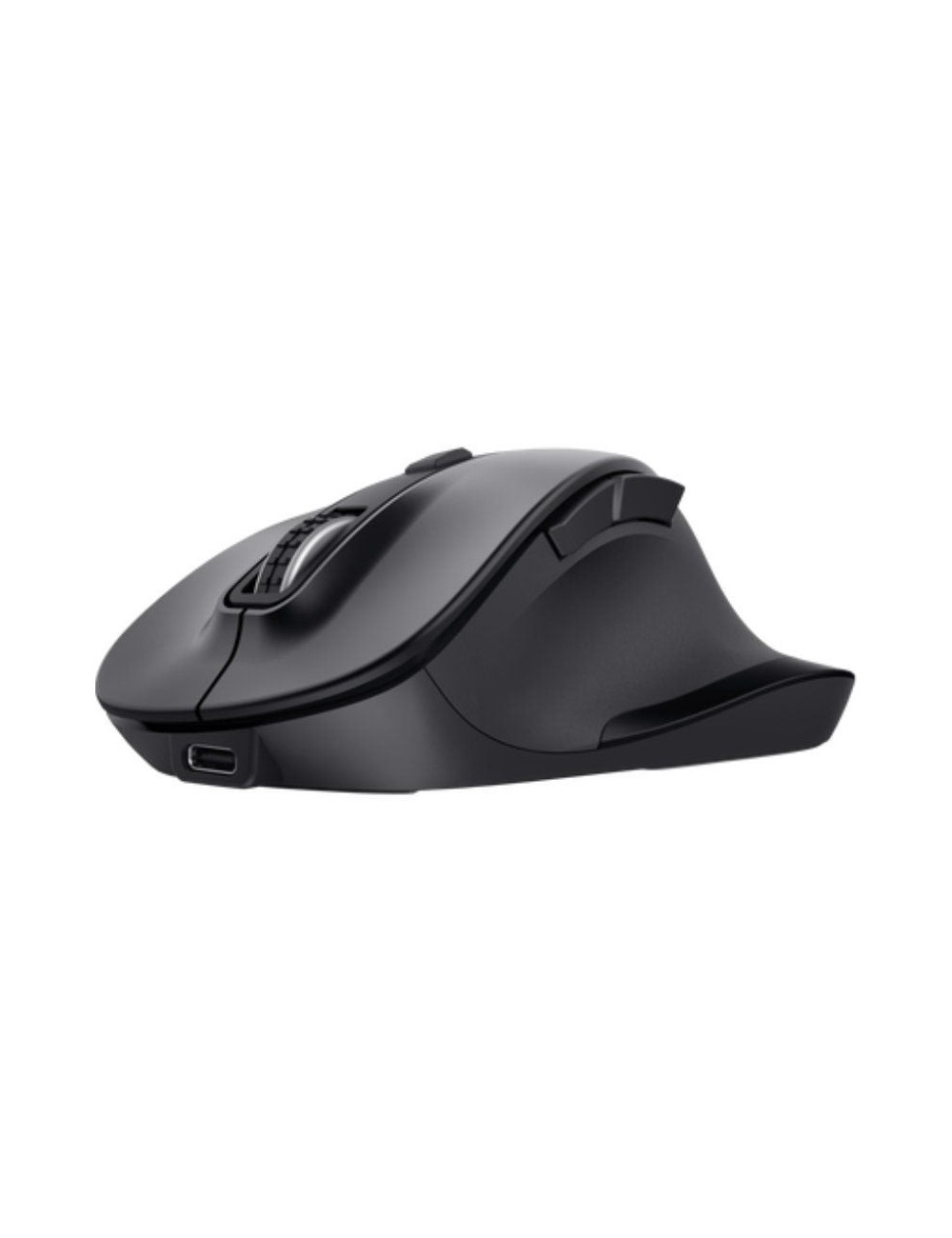 Ratón Ergonómico Inalámbrico Trust Fyda Multidispositivo/ Batería recargable/ Hasta 2400 DPI