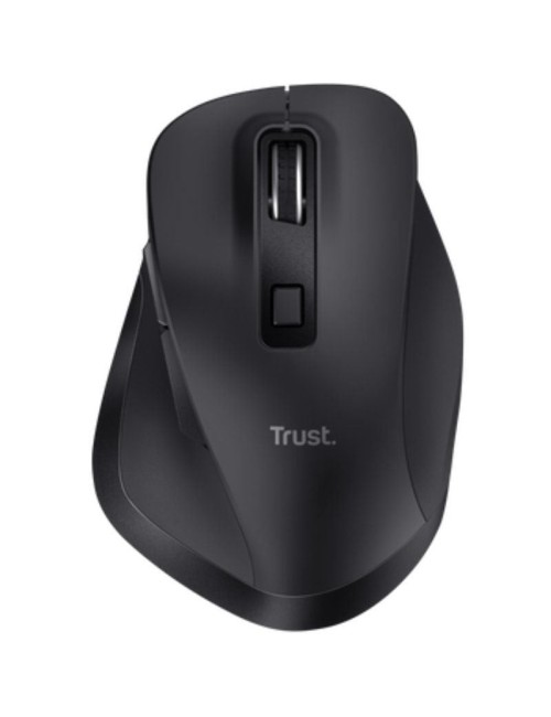 Ratón Ergonómico Inalámbrico Trust Fyda Multidispositivo/ Batería recargable/ Hasta 2400 DPI