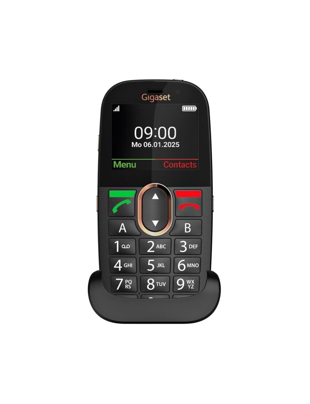 Teléfono Móvil Gigaset GL695 para Personas Mayores/ 4G/ Negro