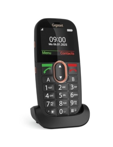 Teléfono Móvil Gigaset GL695 para Personas Mayores/ 4G/ Negro