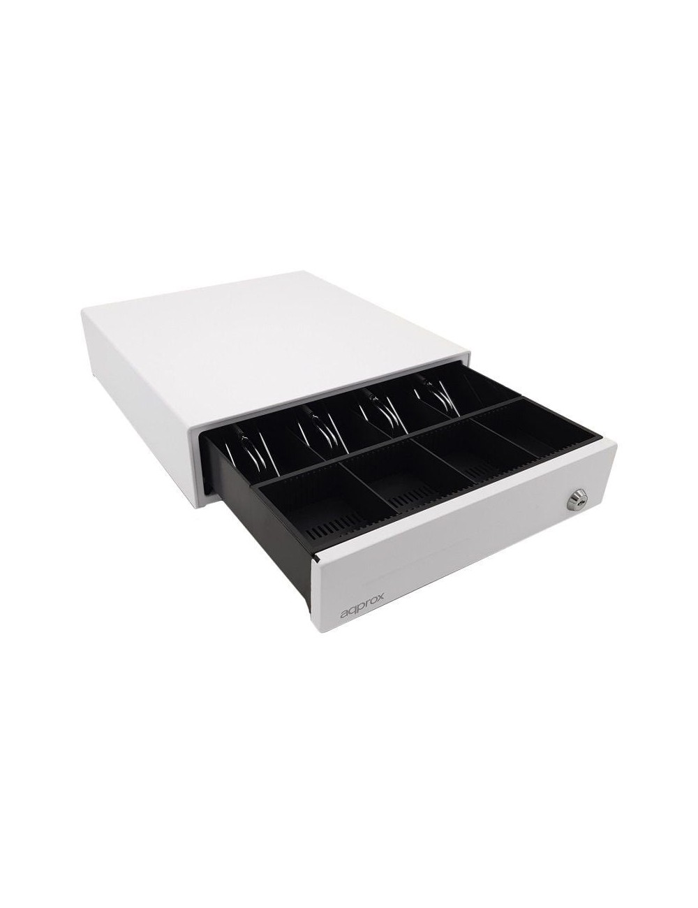 Cajón Portamonedas Approx appCASH33WH/ Manual y Automático/ Blanco