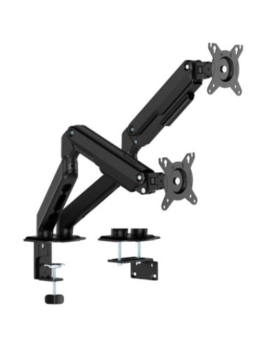 Soporte de Mesa con Contrapeso para 2 Monitores Aisens DT32TSR-451/ Giratorio/ Inclinable/ hasta 9kg