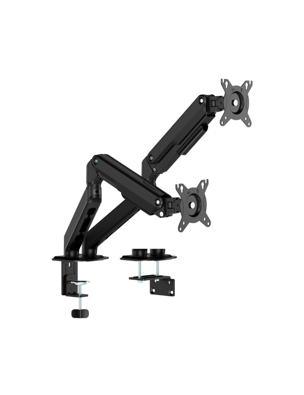 Soporte de Mesa con Contrapeso para 2 Monitores Aisens DT32TSR-451/ Giratorio/ Inclinable/ hasta 9kg