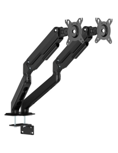 Soporte de Mesa con Contrapeso para 2 Monitores Aisens DT32TSR-451/ Giratorio/ Inclinable/ hasta 9kg