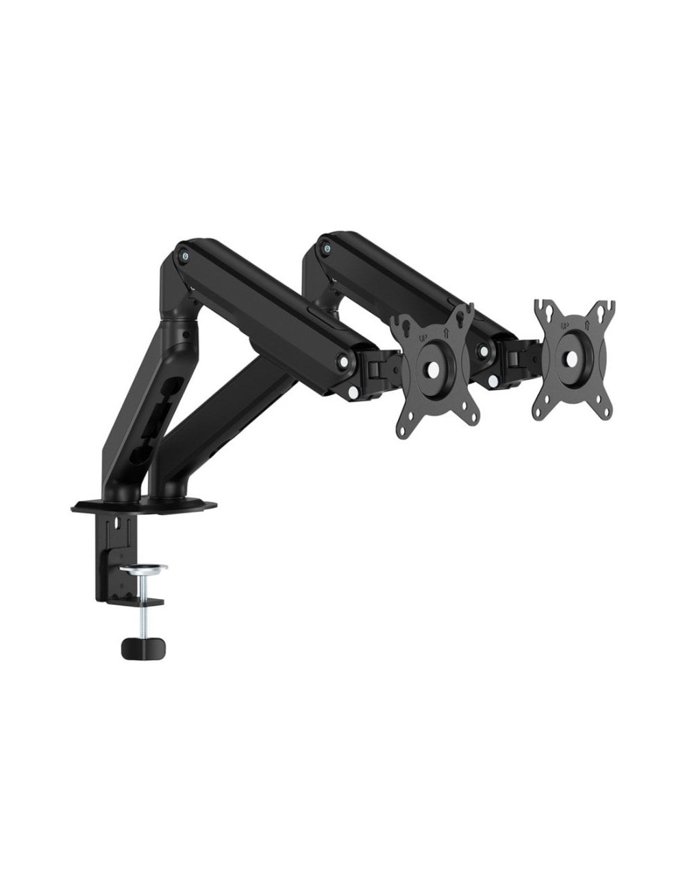 Soporte de Mesa con Contrapeso para 2 Monitores Aisens DT32TSR-451/ Giratorio/ Inclinable/ hasta 9kg