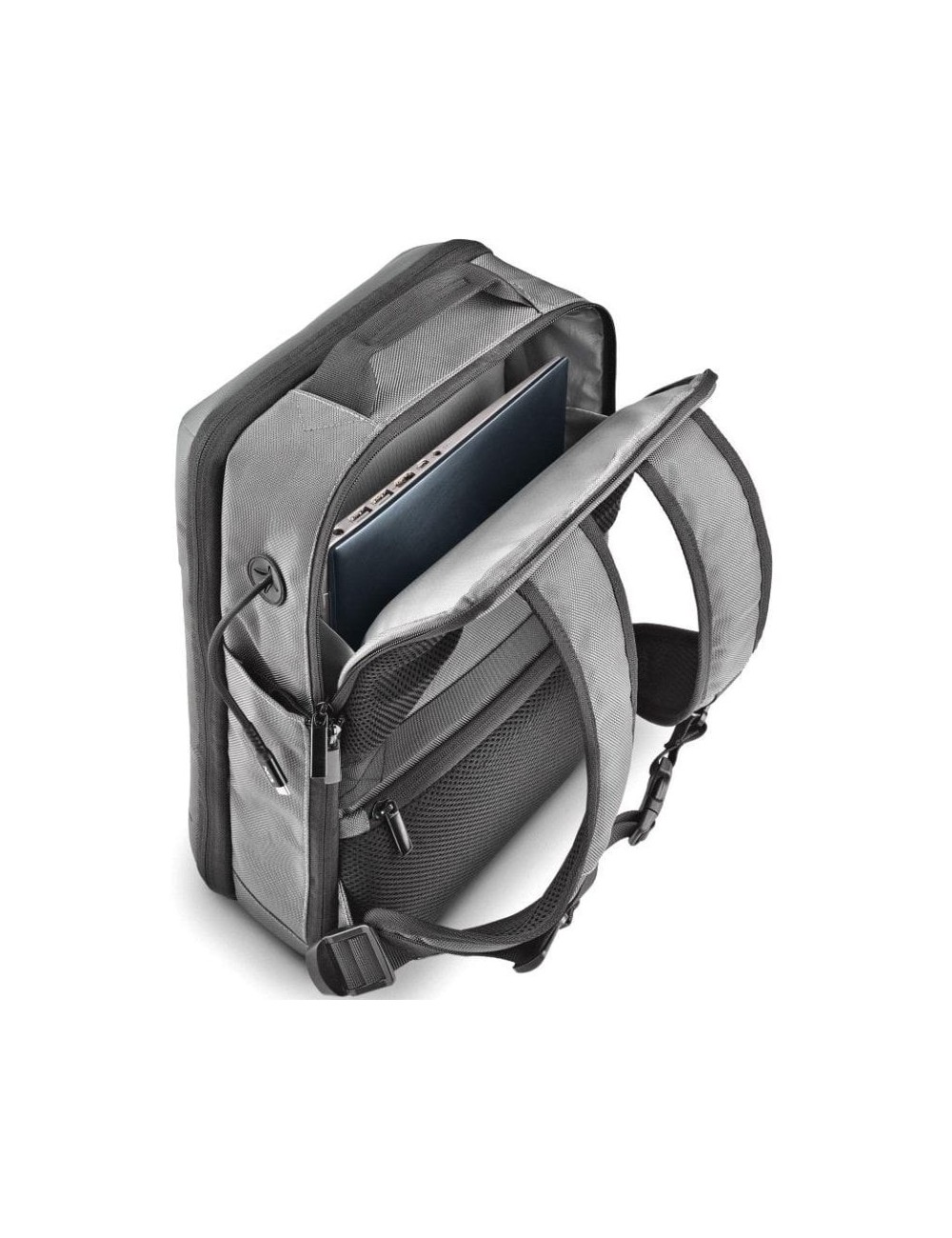 Mochila Expansible NGS Monray Sacks Horizon para Portátiles hasta 14'/ Impermeable/ Gris