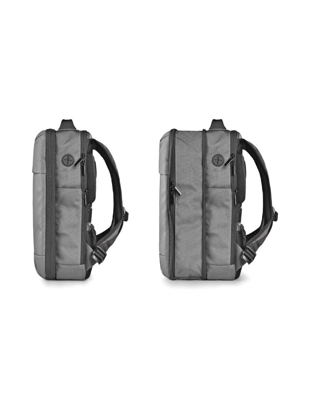 Mochila Expansible NGS Monray Sacks Horizon para Portátiles hasta 14'/ Impermeable/ Gris