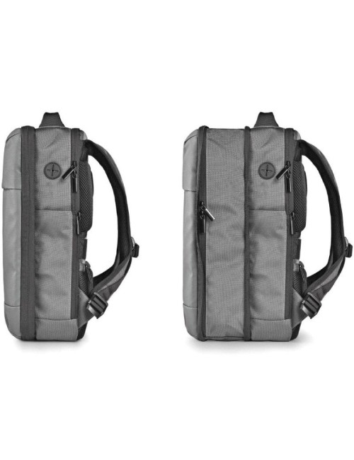 Mochila Expansible NGS Monray Sacks Horizon para Portátiles hasta 14'/ Impermeable/ Gris