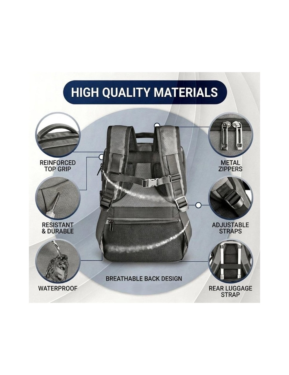 Mochila Expansible NGS Monray Sacks Horizon para Portátiles hasta 14'/ Impermeable/ Gris