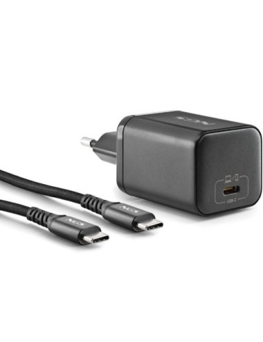 Cargador de Portátil GaN NGS BUD65W-AS para Asus/ 1xUSB Tipo-C/ 65W/ Automático/ 8 Conectores/ Voltaje 5-20V