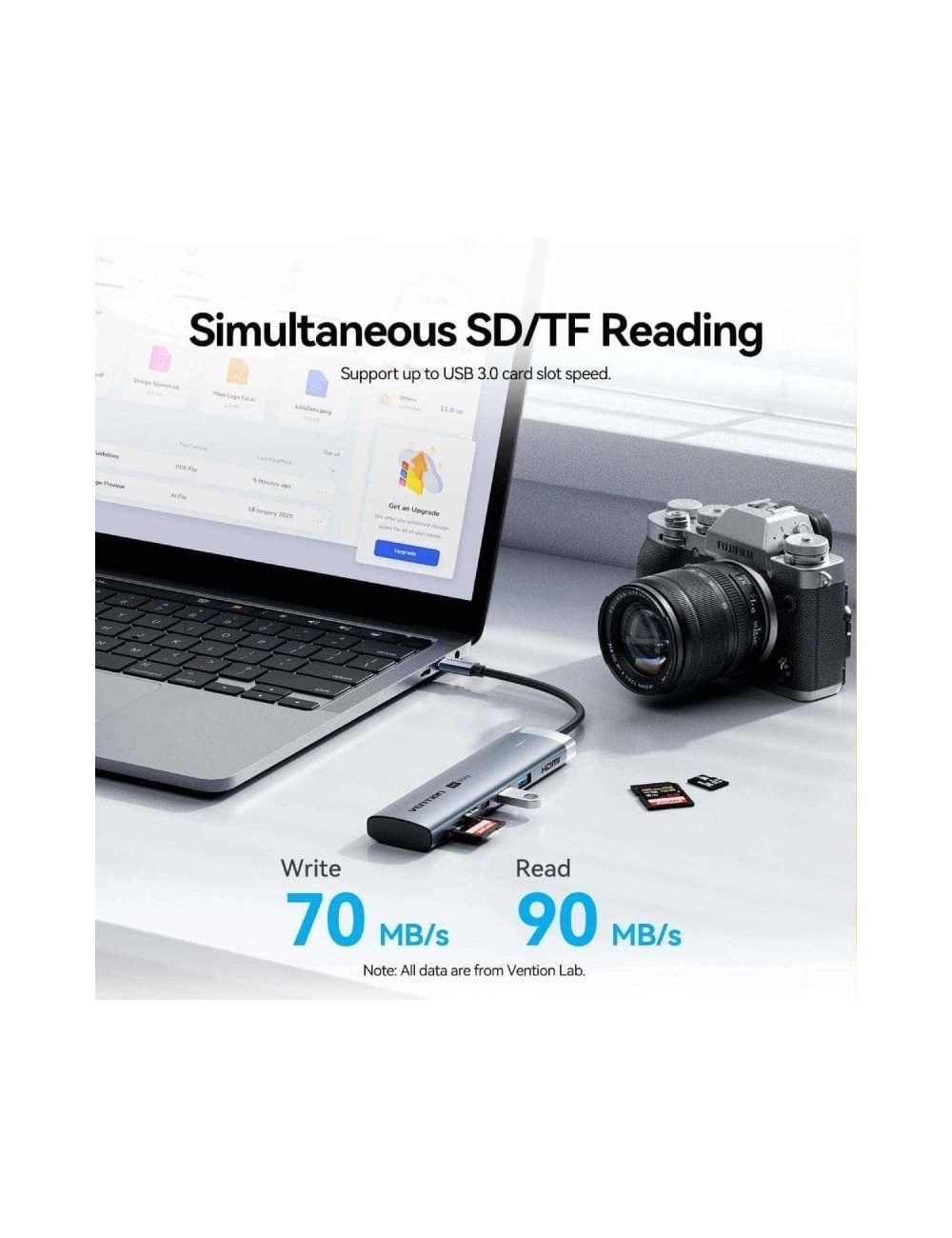 Docking USB Tipo-C Vention TPSHB/ 1xHDMI 4K/ 2xUSB/ 2xUSB Tipo-C/ 1xRJ45/ 1xUSB Tipo-C PD/ 1xLector Tarjetas/ Gris