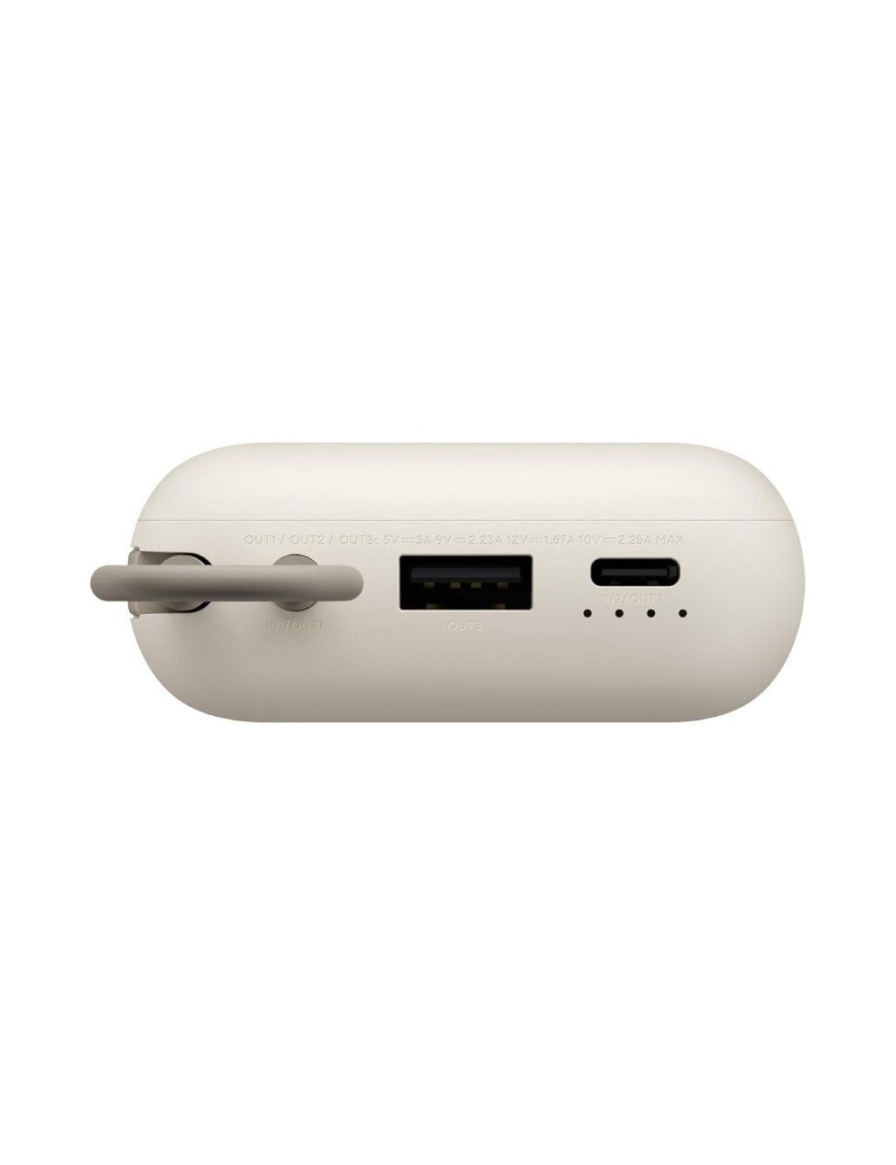 Powerbank 20000mAh Xiaomi 33W Power Bank Integrated Cable/ 33W/ Beige/ Incluye Cable USB Tipo-C