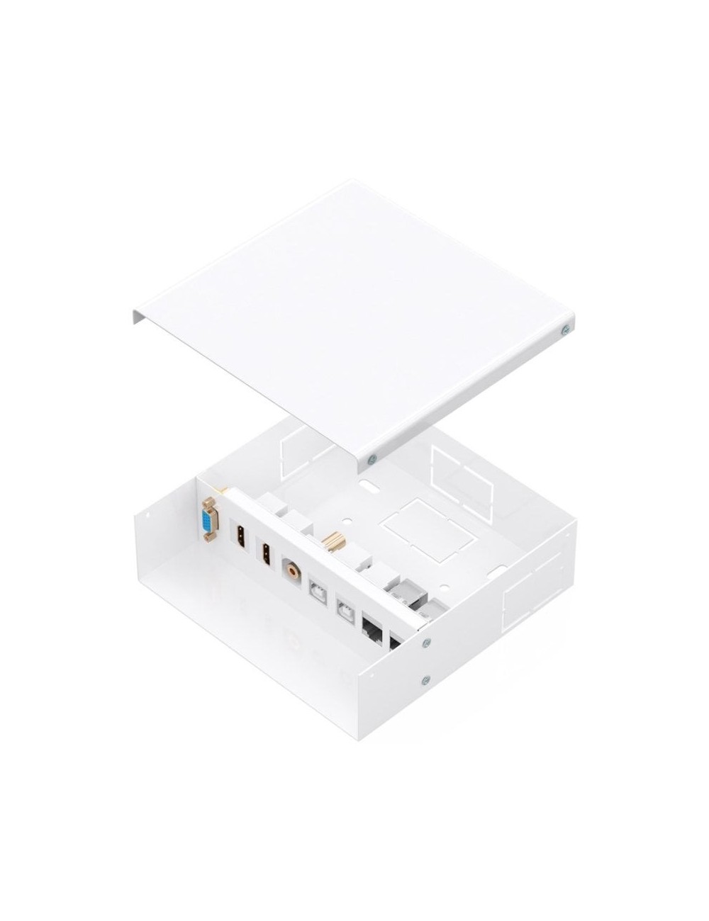 Caja de Conexiones Aisens A127-1031/ VGA - 2x HDMI - Jack 3.5 - 2x USB-B - 2x RJ45