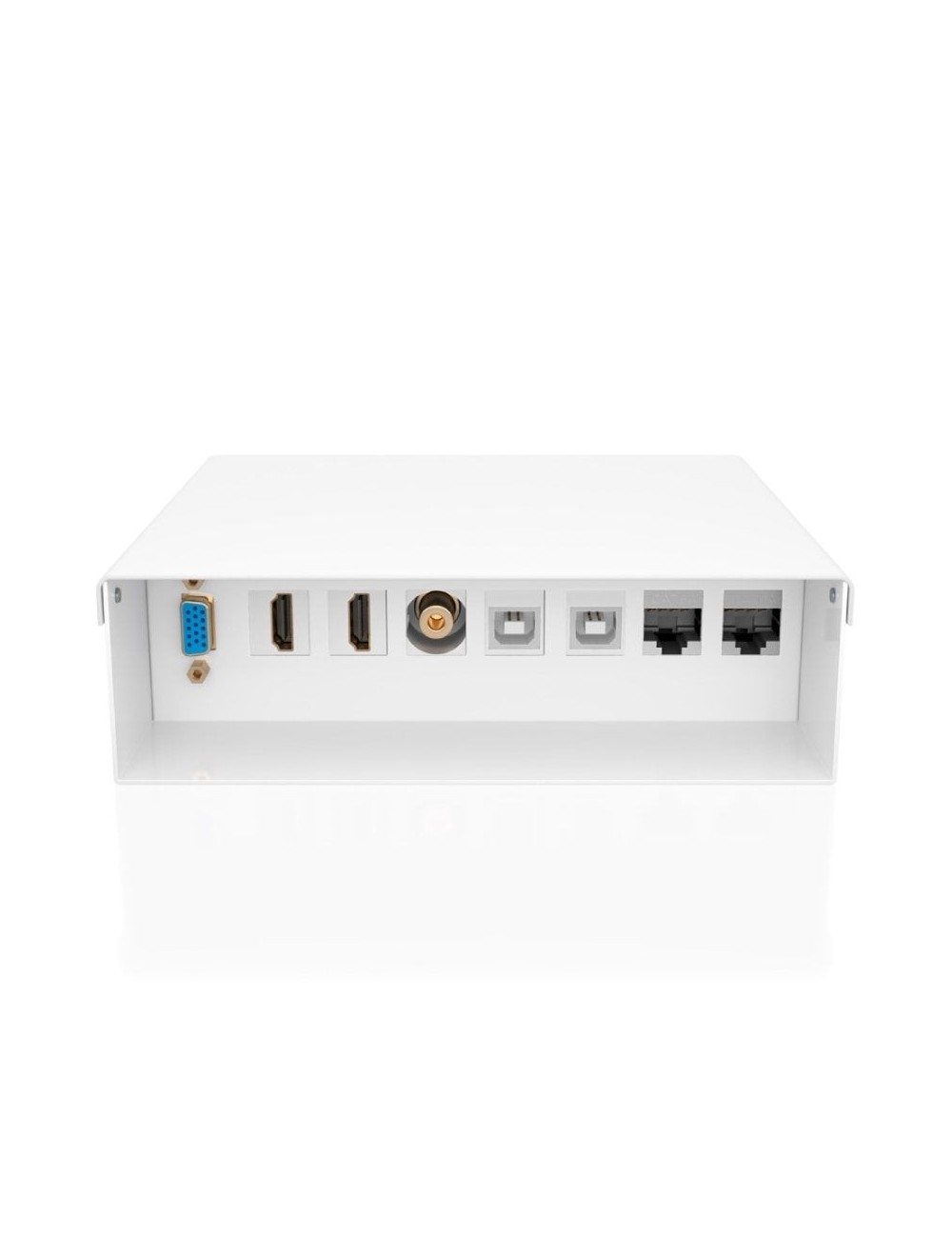 Caja de Conexiones Aisens A127-1031/ VGA - 2x HDMI - Jack 3.5 - 2x USB-B - 2x RJ45