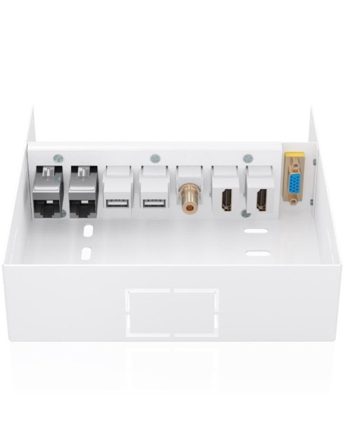Caja de Conexiones Aisens A127-1031/ VGA - 2x HDMI - Jack 3.5 - 2x USB-B - 2x RJ45