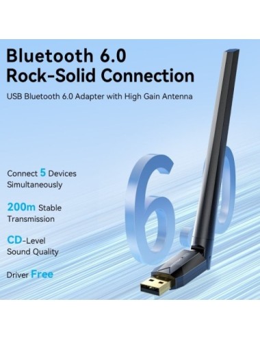 Adaptador USB - Bluetooth 6.0 Vention NAMB0