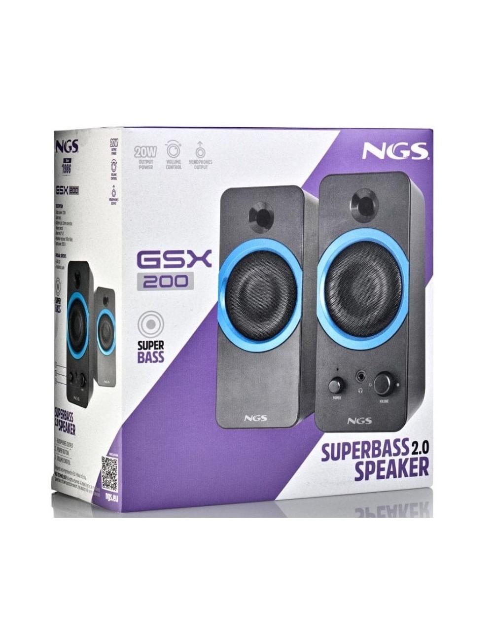 Altavoces NGS GSX-200/ 20W/ 2.0