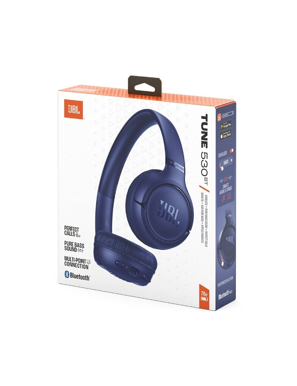 Auriculares Inalámbricos JBL Tune 530BT/ con Micrófono/ Bluetooth/ Azules