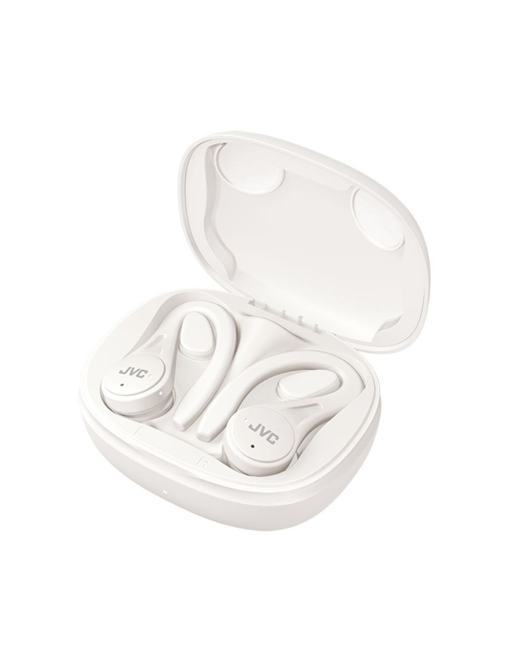 Auriculares Bluetooth JVC HA-EC25T con estuche de carga/ Autonomía 7.5h/ Blancos