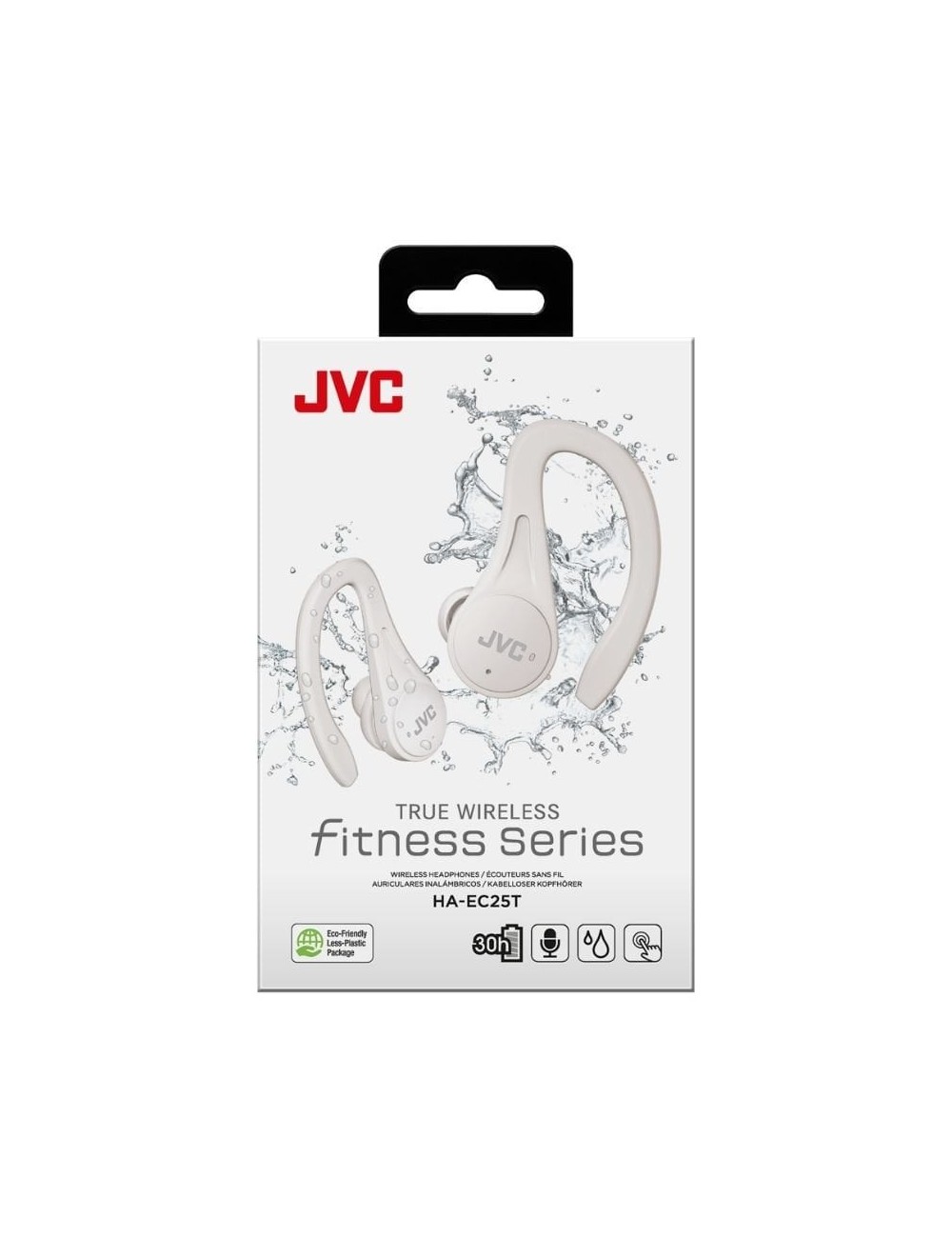 Auriculares Bluetooth JVC HA-EC25T con estuche de carga/ Autonomía 7.5h/ Blancos