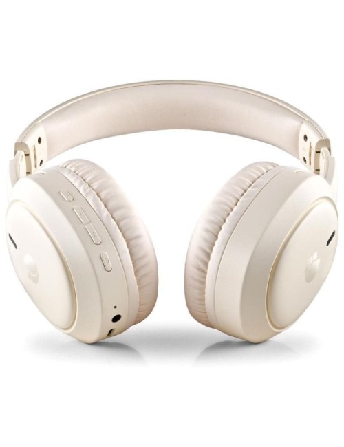 Auriculares Inalámbricos NGS Artica Tempest/ con Micrófono/ Bluetooth/ Beige