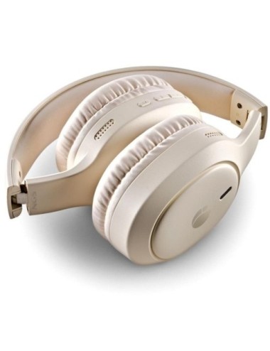 Auriculares Inalámbricos NGS Artica Tempest/ con Micrófono/ Bluetooth/ Beige