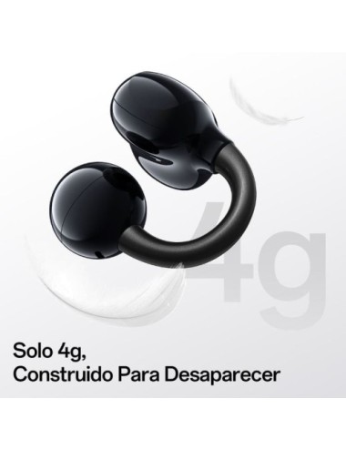 Auriculares Deportivos de Conducción Aérea OpenRock E OPACE01 con estuche de carga/ Autonomía 7h/ Negros